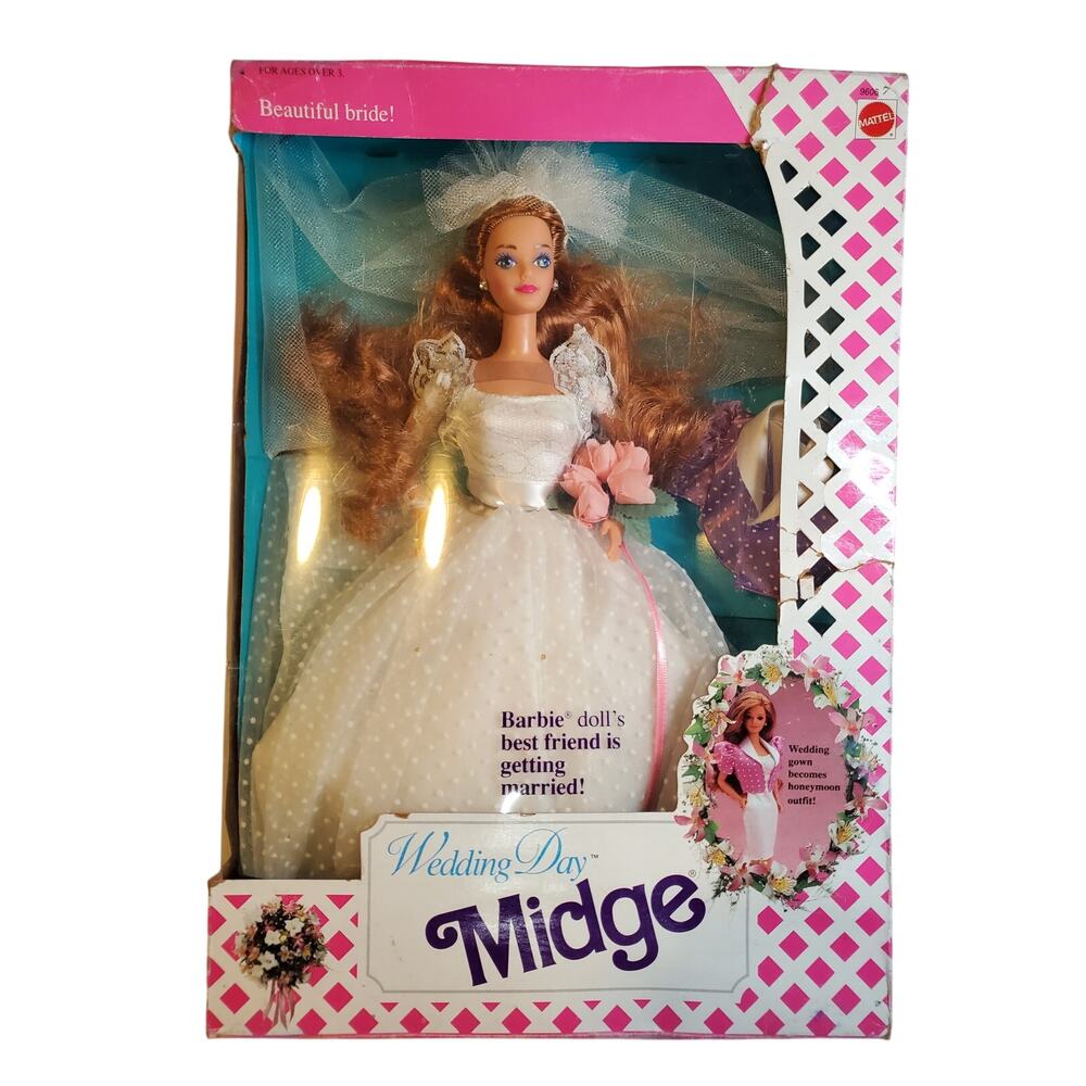 Barbie - Weding Day Midge Doll - 1990 - 9606